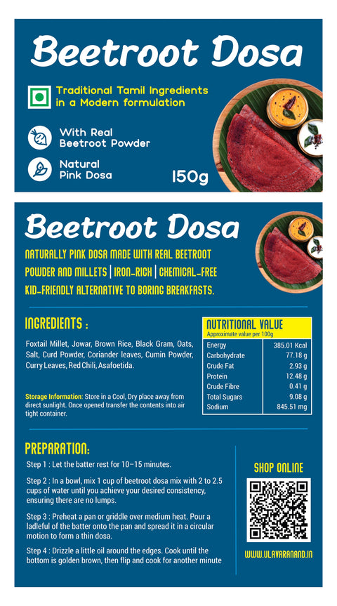 Beetroot Dosa Mix 150 G